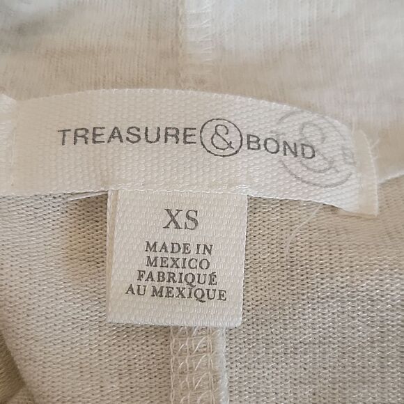 Anthropologie Oatmeal Draped Front Dolman Sleeved Pullover. Size XS - Picture 5 of 6